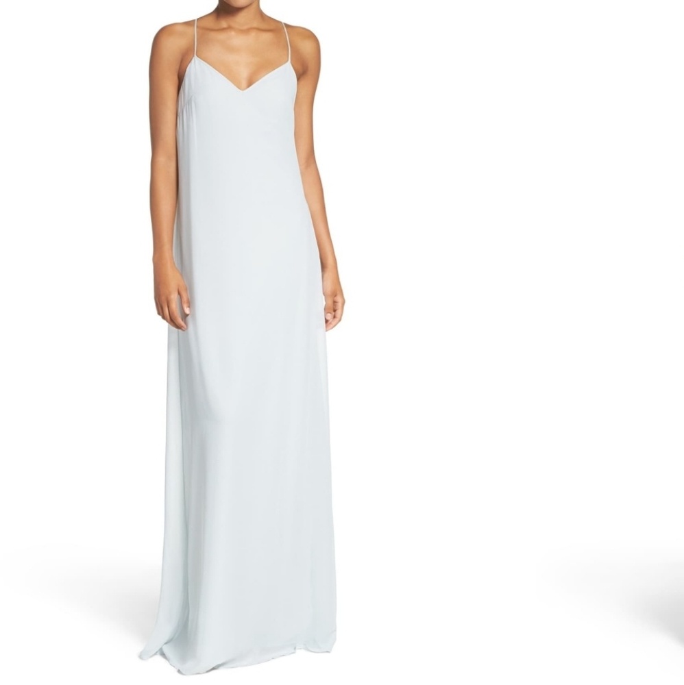 Amsale 'Willa' V-neck Trapeze Gown